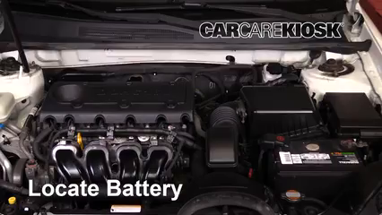 2009 Kia Optima EX 2.4L 4 Cyl. Batterie Changement